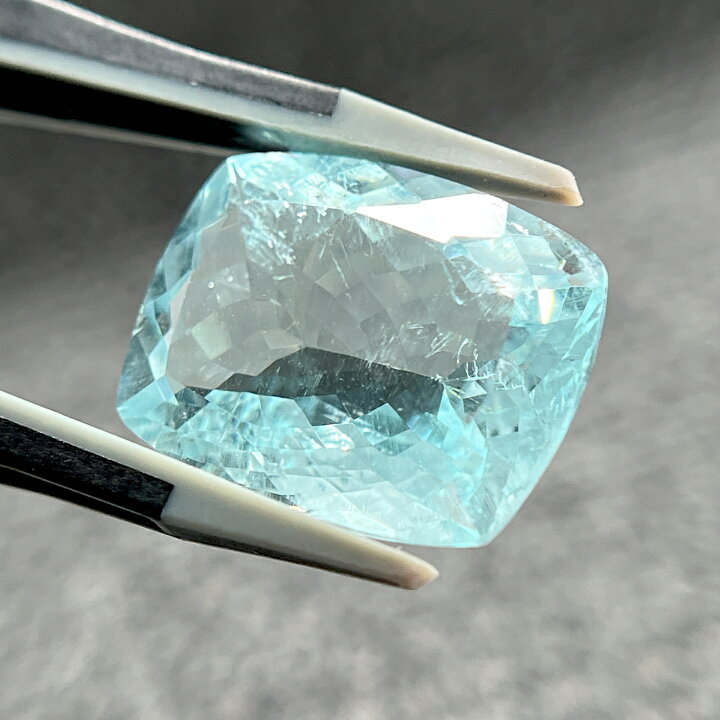 楽天市場】アクアマリン 17.55ct ルース ◇ クッションカット スクエア 