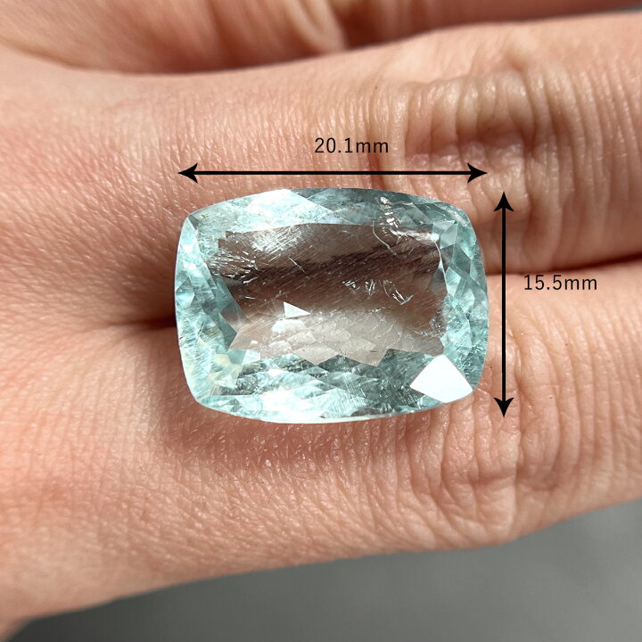 楽天市場】【ｾｰﾙ】アクアマリン 17.55ct ルース ◇ クッションカット  