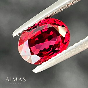 レッドスピネル 1.01ct ルース◆ オーバル 楕円 レッドスピネルルース 1ctアップ 8月誕生石 <ソーティング> 裸石 希少石 レアストーン【ルース 送料無料】【製品へのオーダー加工承ります】