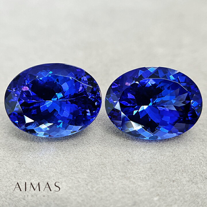 楽天市場】【2点セット】タンザナイト 16.29ct/12.17ct ルース 2ピース 