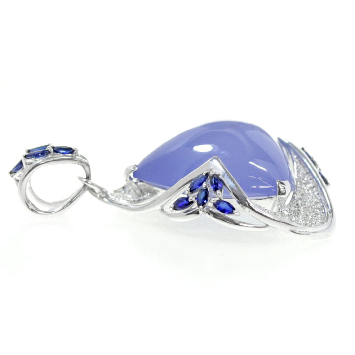 楽天市場】ブルーカルセドニー 42.51ct ブルーサファイア ダイヤモンド ペンダントトップ K18WG ホワイトゴールド 18金 トライアングル トリリアントカット カボション 三角形 パヴェ アシンメトリー 大粒【中古】【ジュエリー】【送料無料】RYM.A : アイマス 楽天市場】ブルーカルセドニー 42.51ct ブルーサファイア ダイヤモンド ペンダントトップ K18WG ホワイトゴールド 18金 トライアングル トリリアントカット カボション 三角形 パヴェ アシンメトリー 大粒【中古】【ジュエリー】【送料無料】RYM.A : アイマス