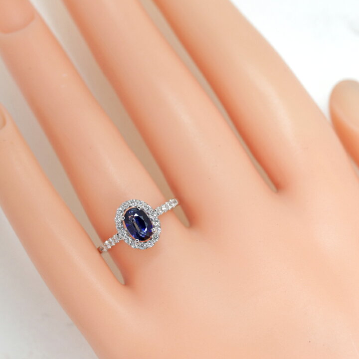 楽天市場】【ｾｰﾙ】ブルーサファイア 1.083ct リング 12号 PT900  