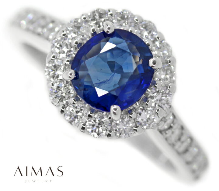 楽天市場】ブルーサファイア 1.315ct ダイヤモンド リング 12号 