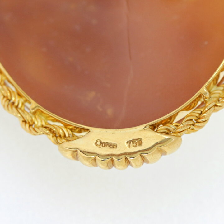 楽天市場】【Queen Jewelry】クイーンジュエリー シェルカメオ H 50.0 