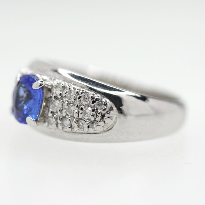 楽天市場】ブルーサファイア 1.05ct リング 16号 PT900 プラチナ 