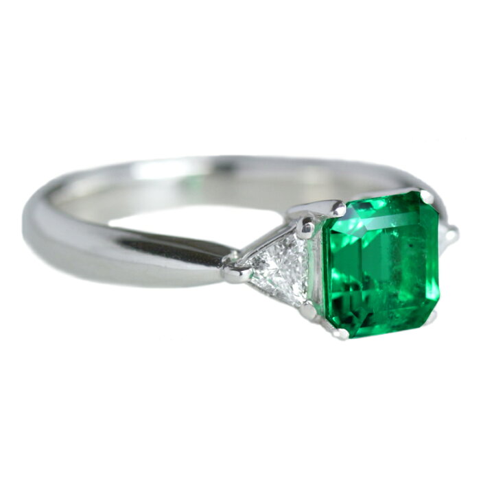 楽天市場】コロンビア産エメラルド 1.33ct リング 13号 PT900 プラチナ 