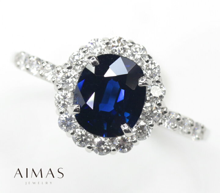 楽天市場】非加熱ブルーサファイア 1.37ct リング 13.5号 PT900 