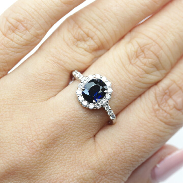 楽天市場】非加熱ブルーサファイア 1.37ct リング 13.5号 PT900 