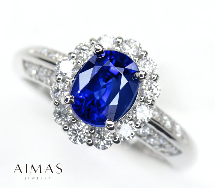 楽天市場】ロイヤルブルーサファイア 1.722ct リング 11.5号 PT900  