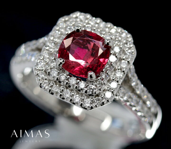 楽天市場】ルビー 1.25ct リング 13号 PT900 プラチナ ダイヤモンド  