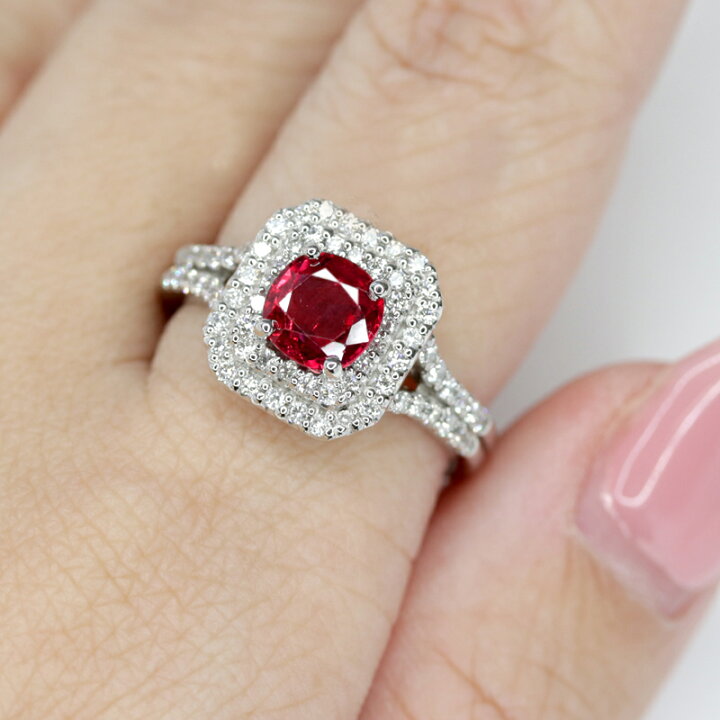 楽天市場】【ｾｰﾙ】ルビー 1.25ct リング 13号 PT900 プラチナ  