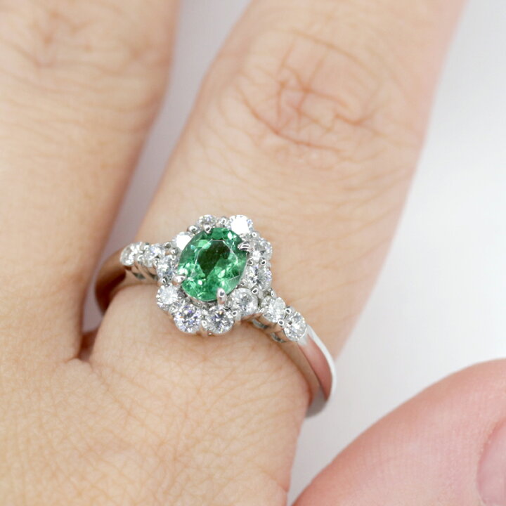 楽天市場】パライバトルマリン 0.58ct リング 12号 PT900 プラチナ 