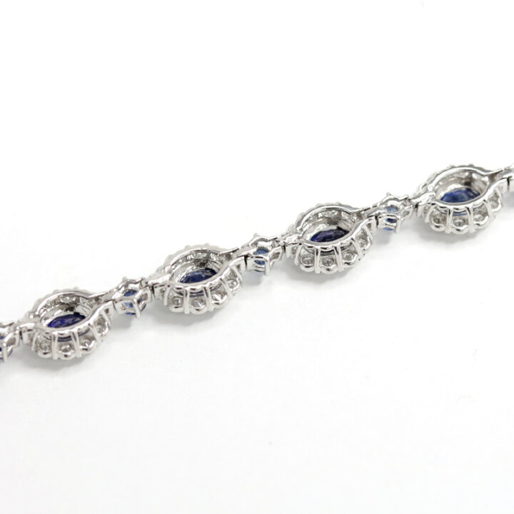 楽天市場】ブルーサファイア 4.46ct ブレスレット プラチナ PT850/900