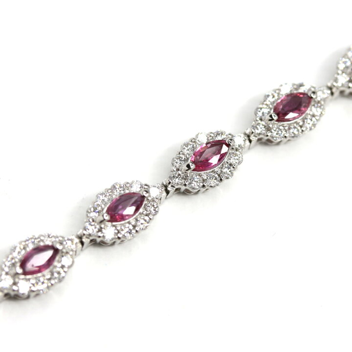 楽天市場】【ｾｰﾙ】ルビー 2.89ct ブレスレット プラチナ PT850/900 