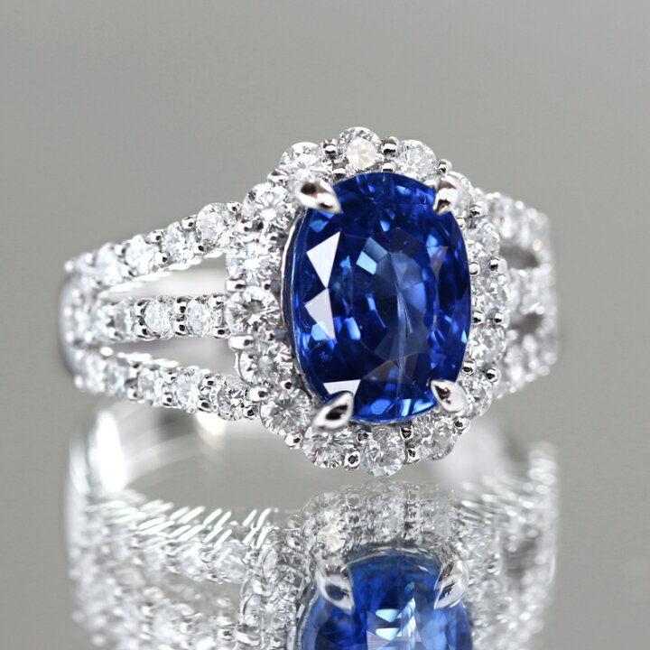 楽天市場】【ｾｰﾙ】コーンフラワーブルーサファイア 3.86ct リング 12号 