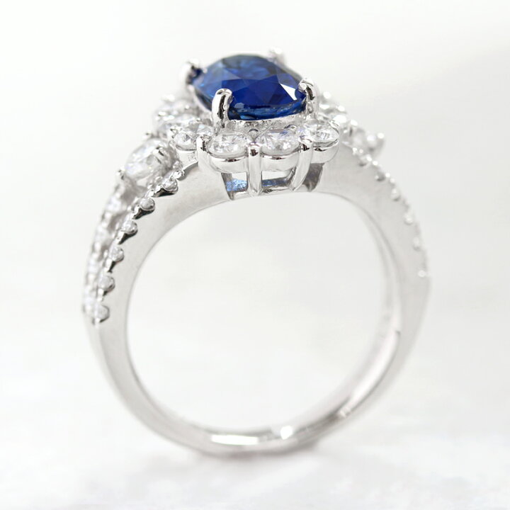 楽天市場】ロイヤルブルーサファイア 2.1ct リング 12号 PT900 