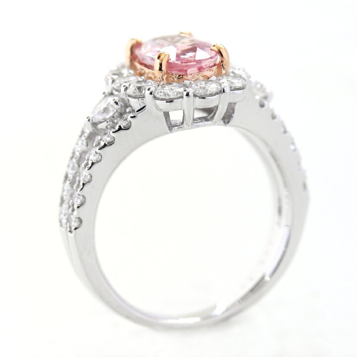 楽天市場】パパラチアサファイア 1.982ct リング 12号 PT900/PG