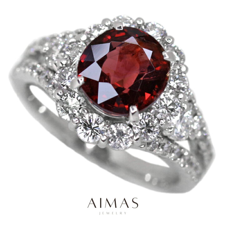 楽天市場】レッドスピネル 3.04ct リング PT900 プラチナ 指輪  