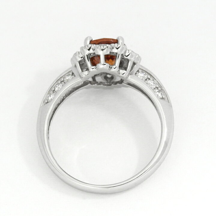 楽天市場】オレンジサファイア 1.76ct リング 12号 PT900 プラチナ  