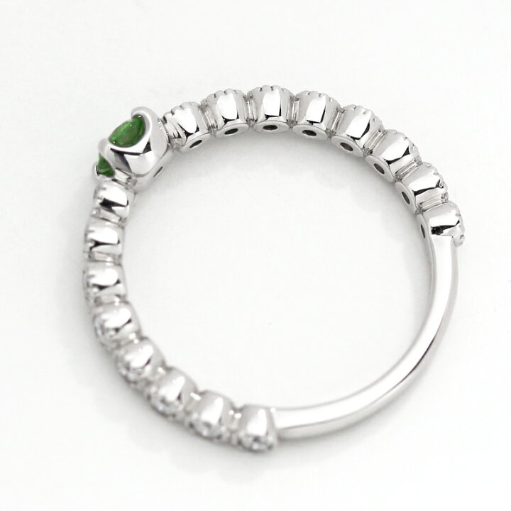 楽天市場】デマントイドガーネット 0.25ct リング 12号 PT900 プラチナ 