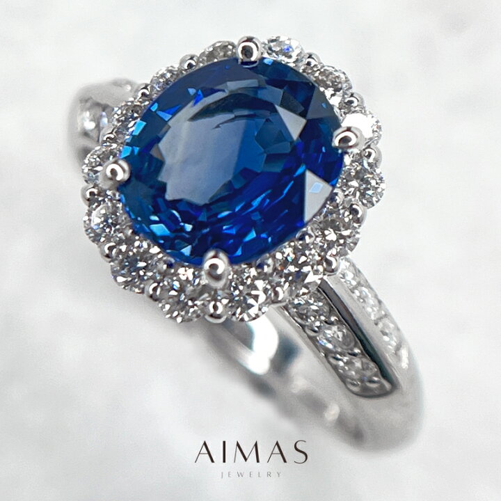 楽天市場】ブルーサファイア 2.173ct リング 12号 PT900 プラチナ 指輪 