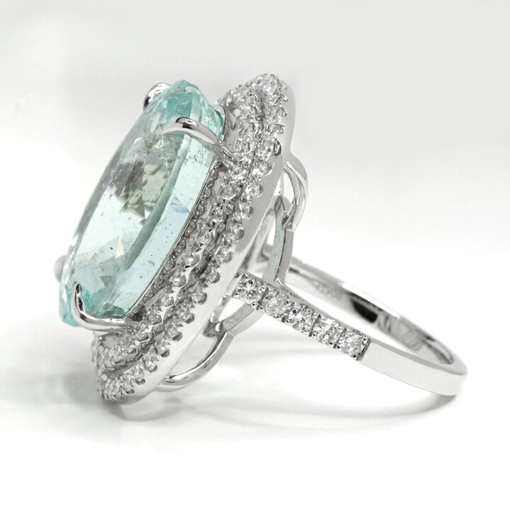 楽天市場】【ｾｰﾙ】アクアマリン 21.33ct リング 12号 PT900 プラチナ  