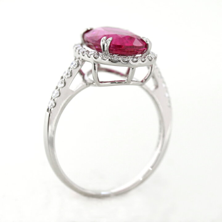 楽天市場】ルベライト 3.34ct リング 12号 PT900 プラチナ 指輪 レッド 