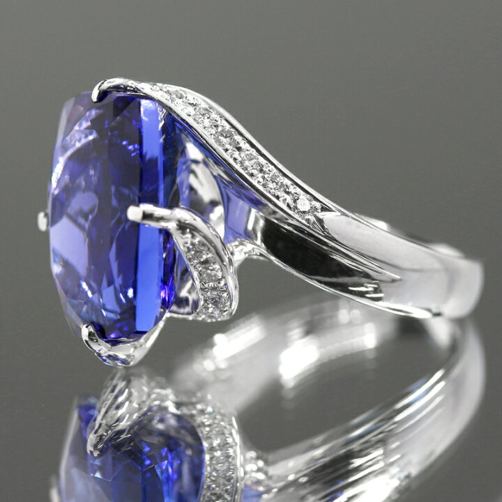 楽天市場】【クーポン】タンザナイト 11.6ct リング 13号 PT900  
