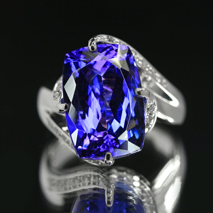 楽天市場】【クーポン】タンザナイト 11.6ct リング 13号 PT900  