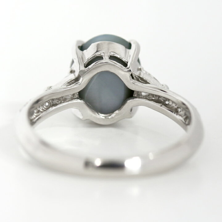 楽天市場】アレキサンドライトキャッツアイ 4.358ct リング 10.5号 