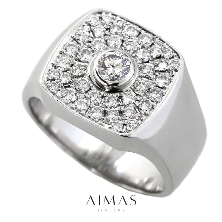 楽天市場】メインダイヤモンド 0.41ct リング 24.5号 PT900 プラチナ  
