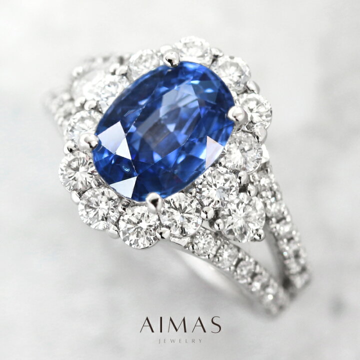 楽天市場】【ｾｰﾙ】非加熱ブルーサファイア 2.78ct リング 12号 PT900 