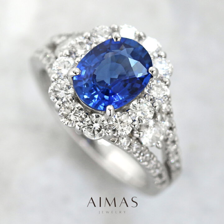 楽天市場】ロイヤルブルーサファイア 2.001ct リング 12号 PT900 