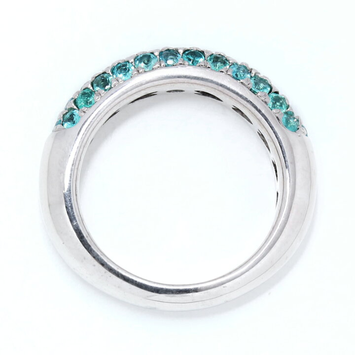 楽天市場】パライバトルマリン 0.81ct リング 10.5号 K18WG ホワイト  