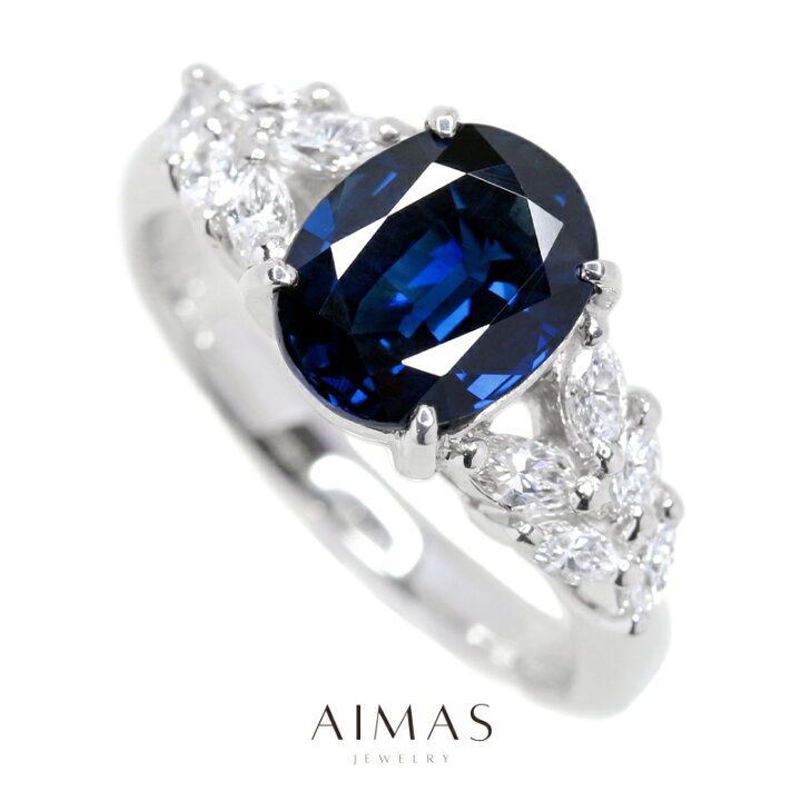 楽天市場】ブルーサファイア 2.384ct リング 11.5号 PT900 プラチナ  