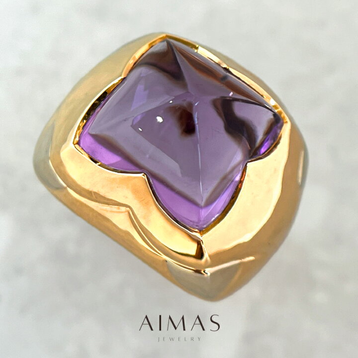 楽天市場】【BVLGARI】ブルガリ ピラミデ アメジスト リング 13.5号 