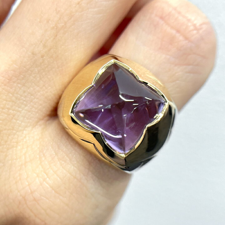楽天市場】【BVLGARI】ブルガリ ピラミデ アメジスト リング 13.5号 