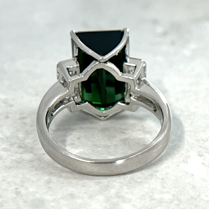 楽天市場】【ｾｰﾙ】グリーントルマリン 11.08ct リング 17.5号 PT900 