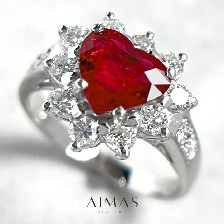 楽天市場】ピジョンブラッドルビー 1.16ct リング 9号 PT900 プラチナ 