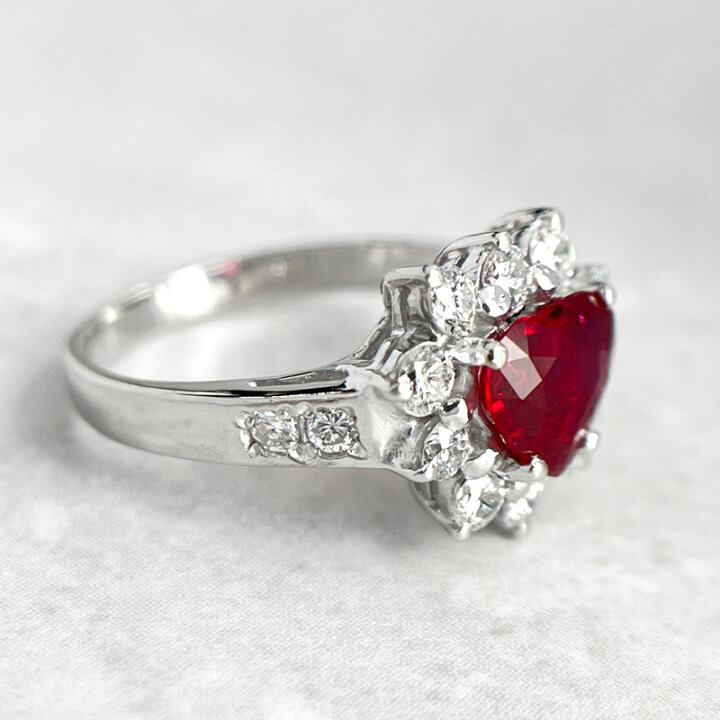 楽天市場】ピジョンブラッドルビー 1.16ct リング 9号 PT900 プラチナ 