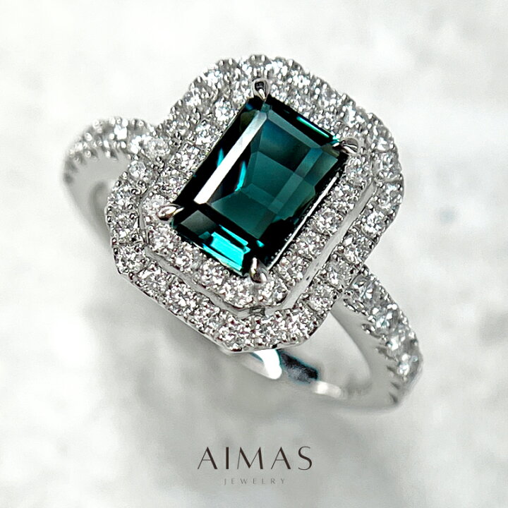 楽天市場】インディコライトトルマリン 1.484ct リング 12号 PT950  