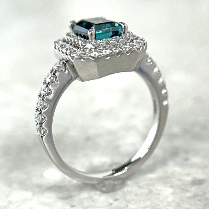 楽天市場】インディコライトトルマリン 1.484ct リング 12号 PT950 
