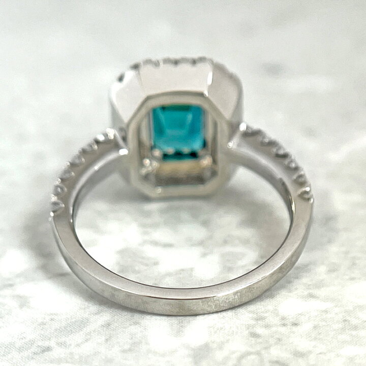 楽天市場】インディコライトトルマリン 1.484ct リング 12号 PT950 