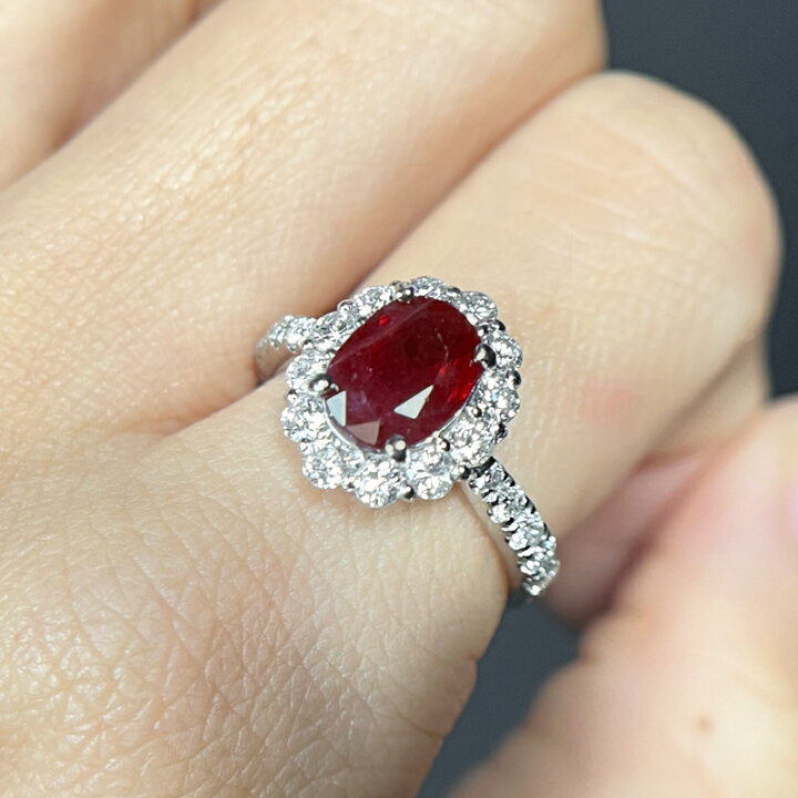 楽天市場】ルビー 1.97ct リング 12号 PT900 プラチナ 指輪 