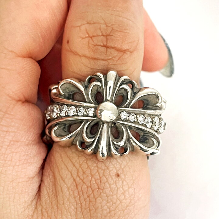 楽天市場】【CHROME HEARTS】クロムハーツ ダブル フローラルクロス 