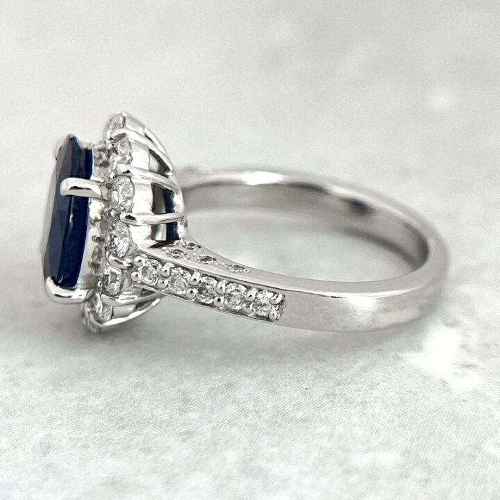 楽天市場】ロイヤルブルーサファイア 2.98ct リング 12号 PT900 