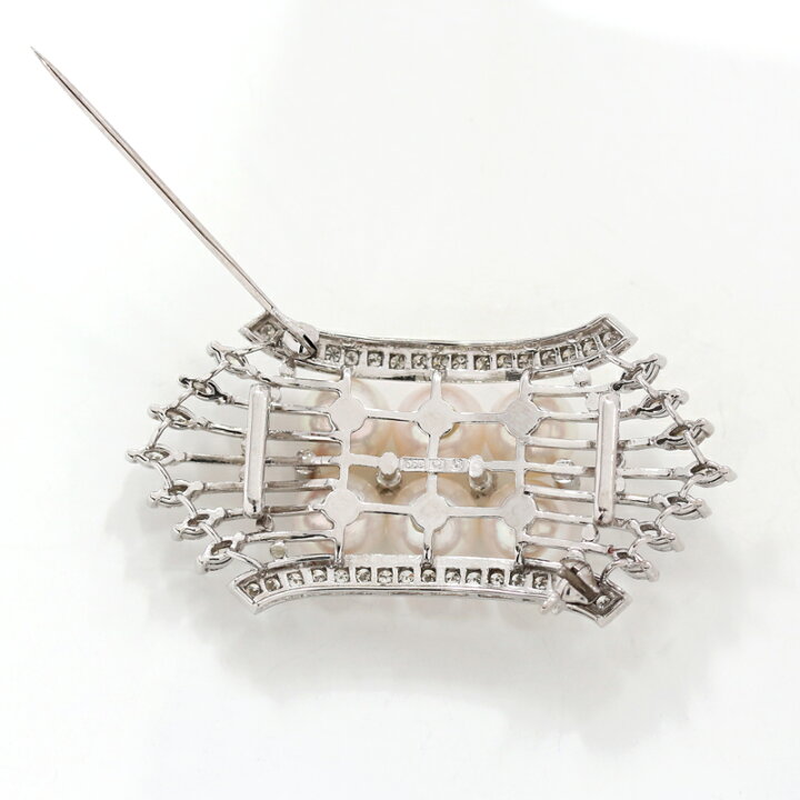 楽天市場】【MIKIMOTO】ミキモト あこや真珠 7.5mm ブローチ PT950 