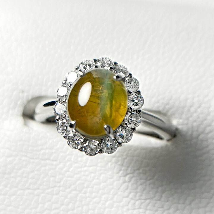 楽天市場】【ｾｰﾙ】クリソベリルキャッツアイ 2.95ct リング 10号 PT900 