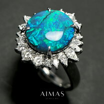 楽天市場】ブラックオパールリング プラチナの通販 