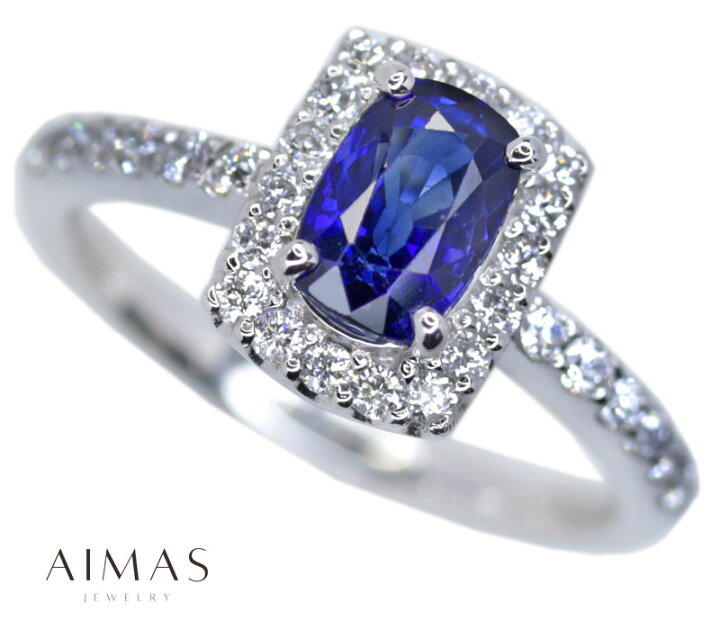 楽天市場】ロイヤルブルーサファイア 1.47ct リング 12号 PT900 